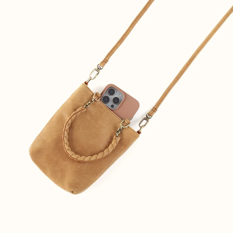 Tennessee Mini Bag in Buffed Leather- Whiskey