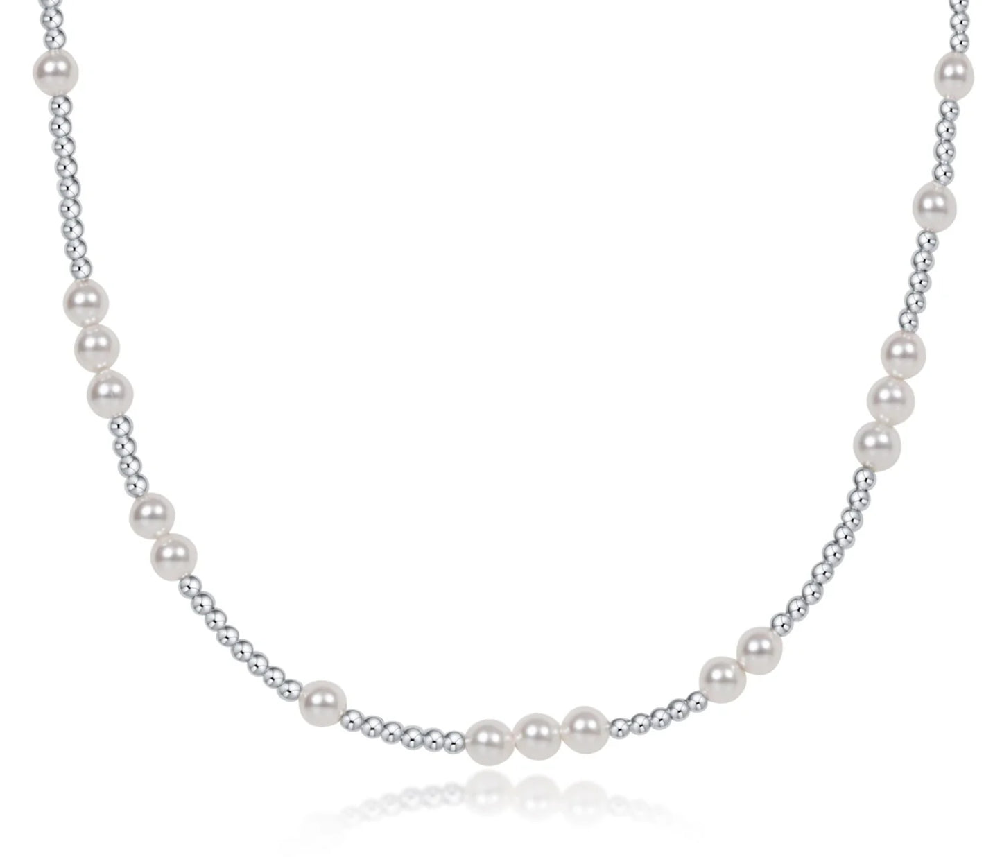 17" Choker Hope Unwritten Sterling - Pearl