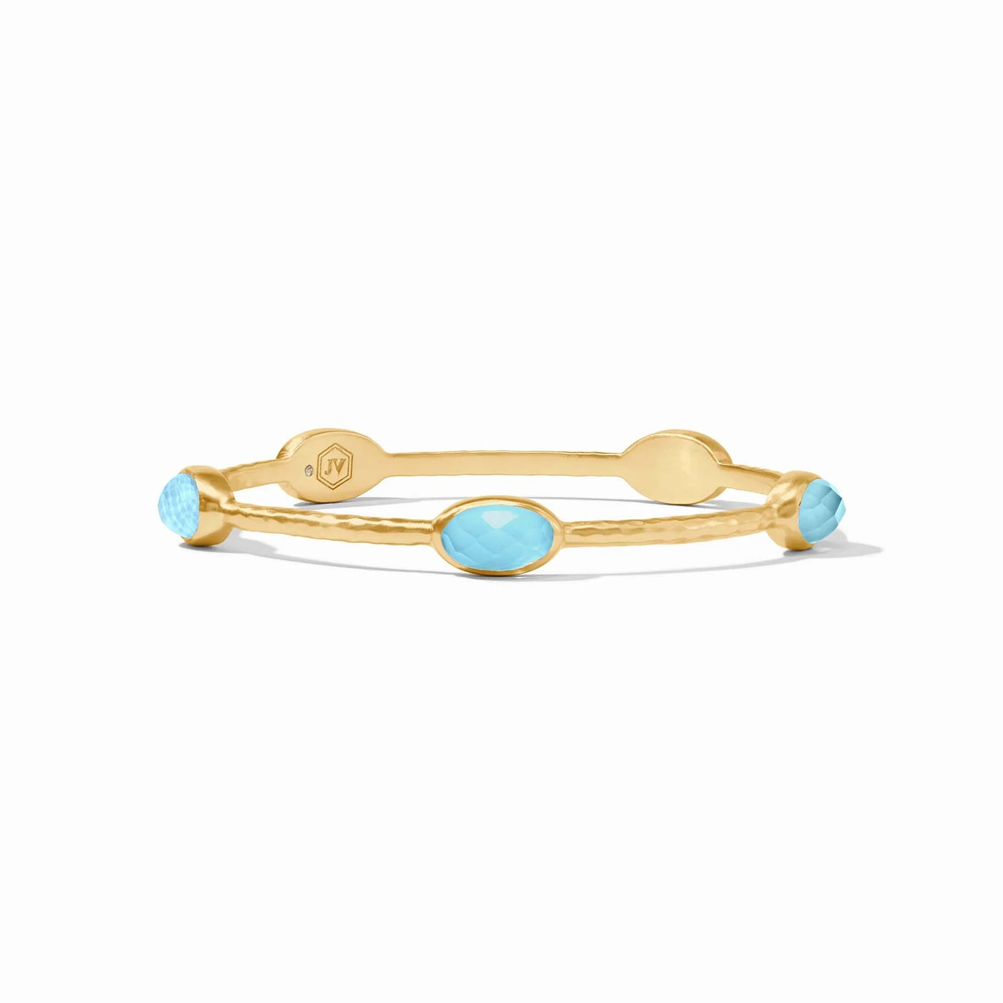 Ivy Stone Bangle- Iridescent Capri Blue