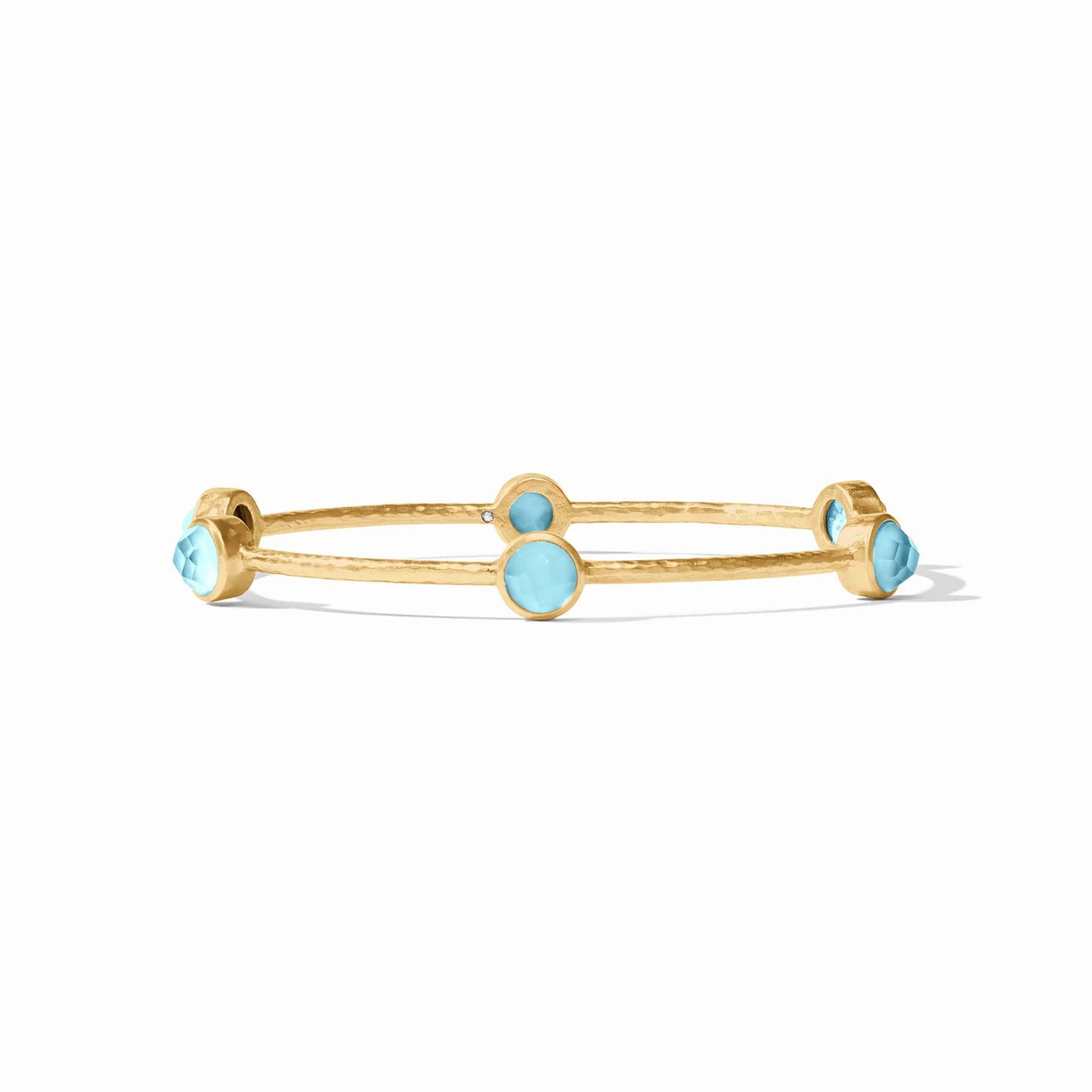 Milano Luxe Bangle- Iridescent Capri Blue