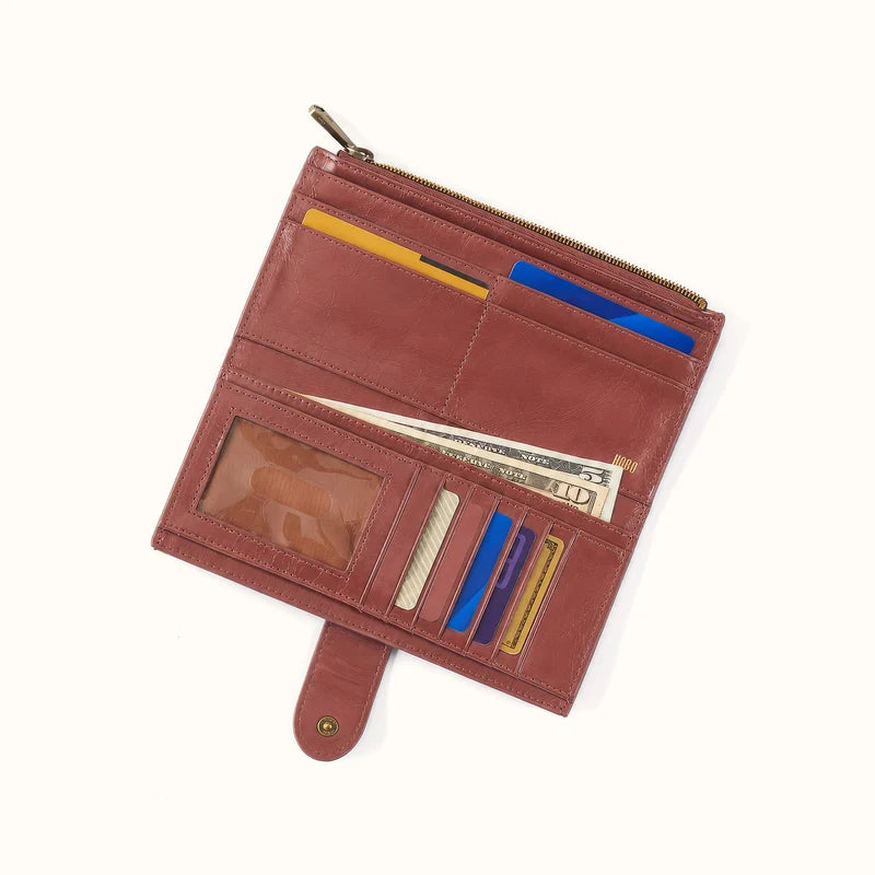 Dunn Continental Wallet- Rosewood