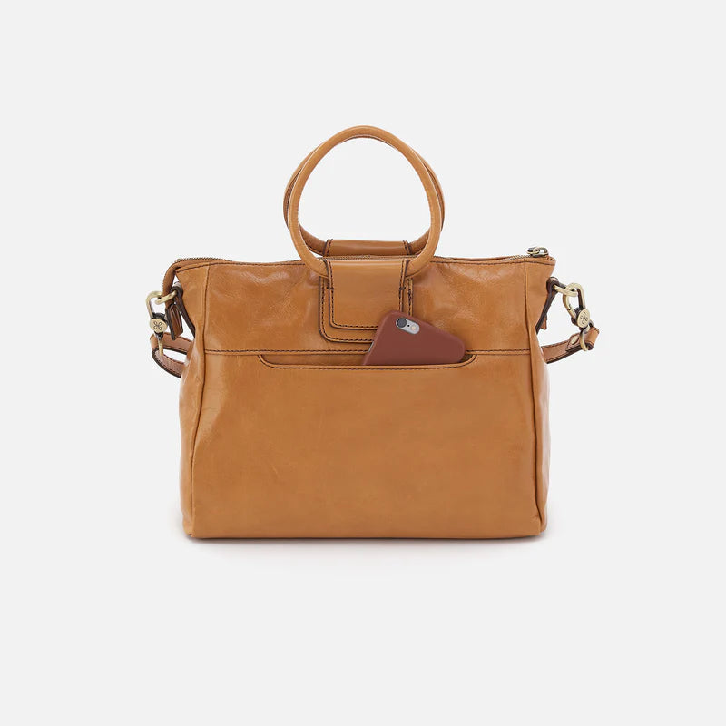 Sheila Medium Satchel- Natural