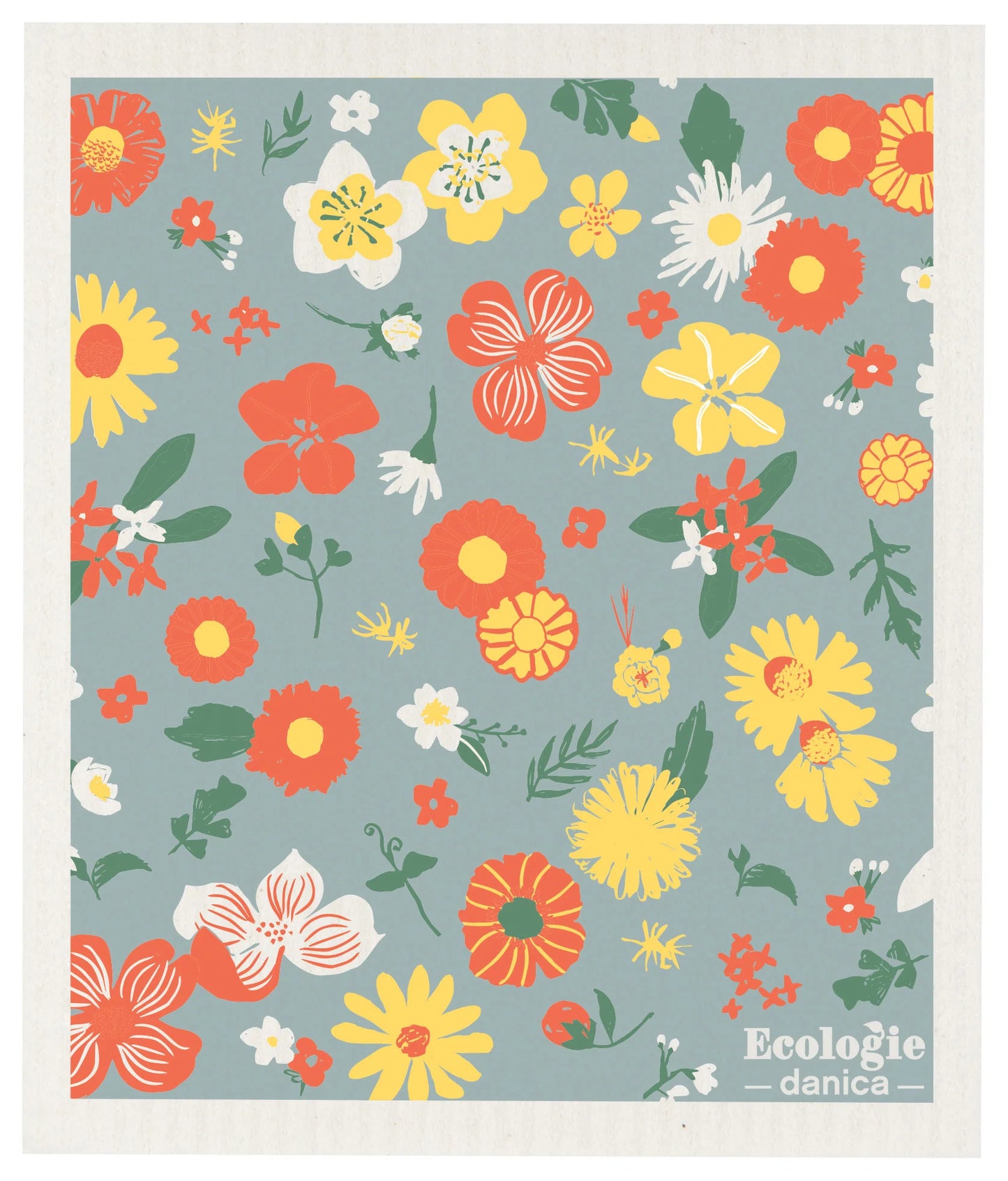 Flowers Of The Month Swedish Sponge Cloth