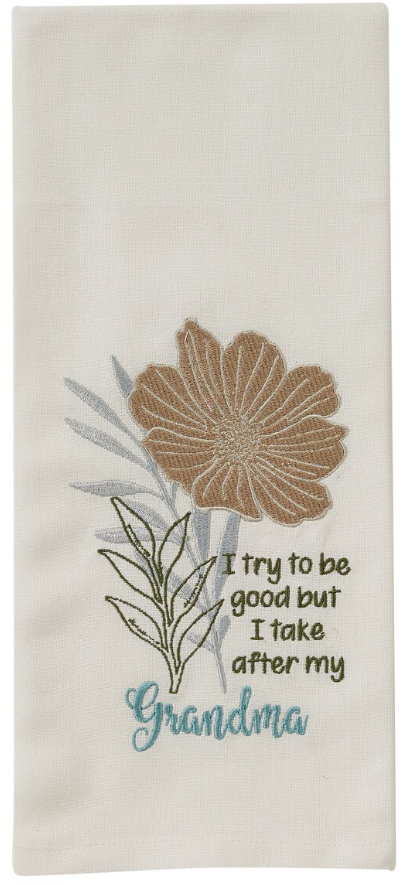 My Grandma Embroidered Dishtowel