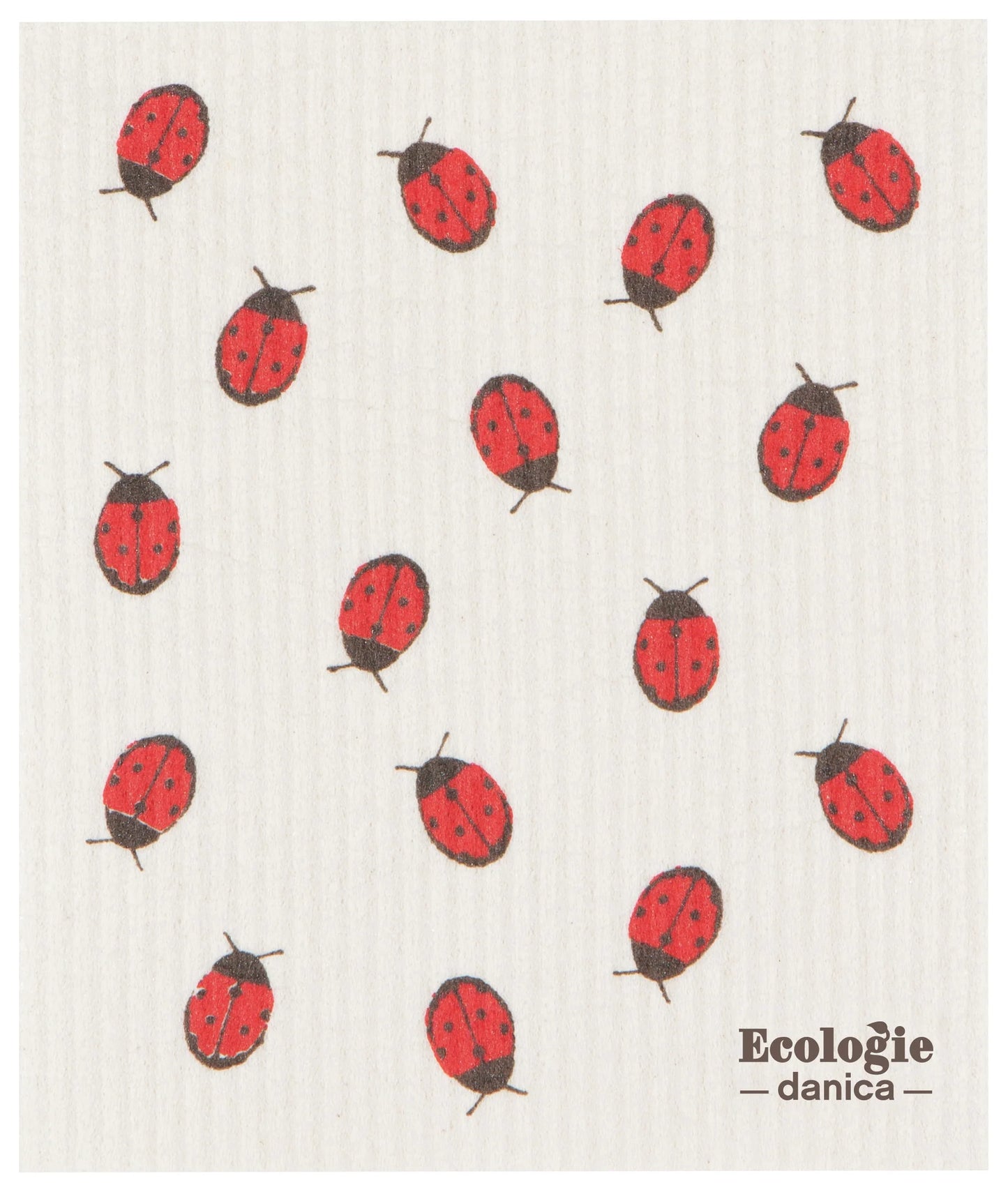 Fly Away Ladybug Swedish Sponge Cloth