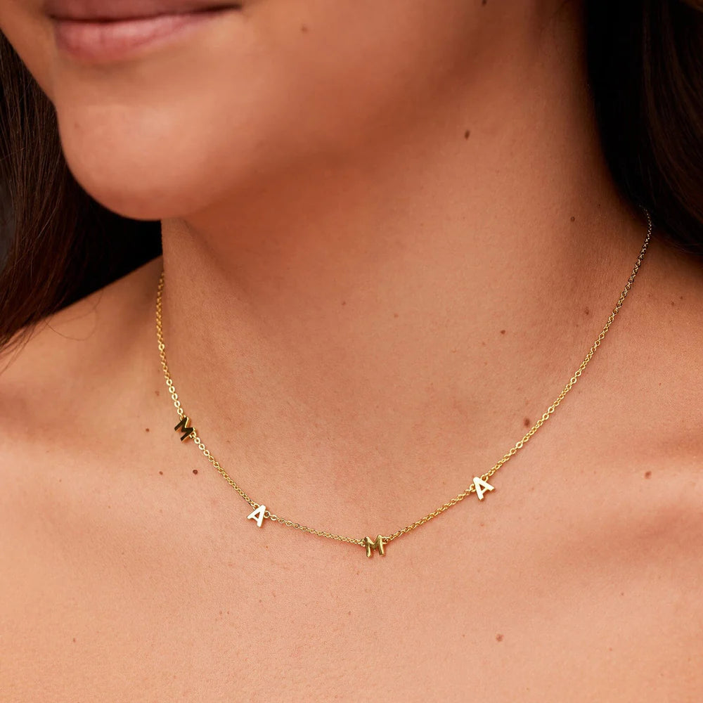 Pura Vida Mama Choker Necklace- (Gold)