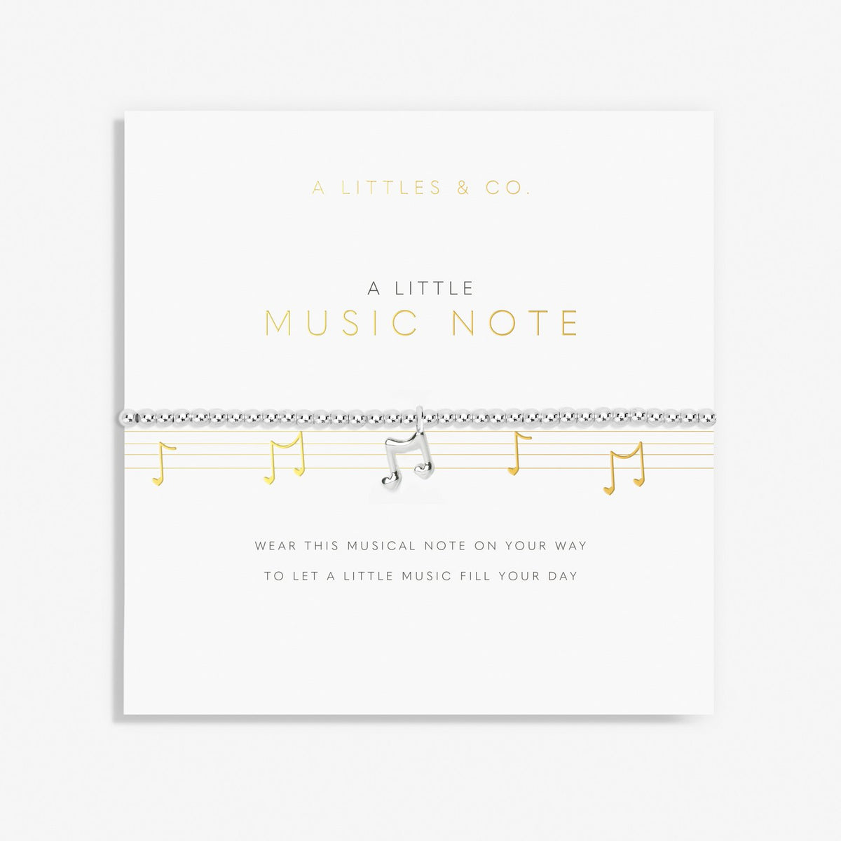 A Little "Music Note" Bracelet