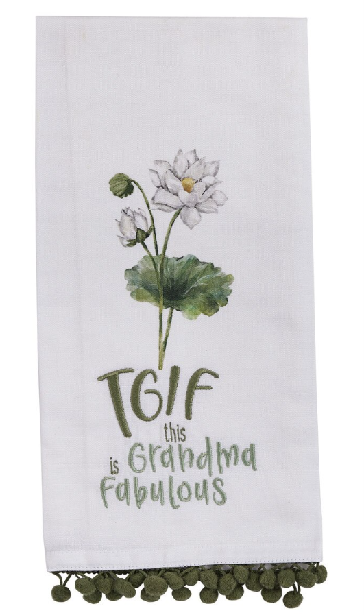 Tgif Decorative Dishtowel