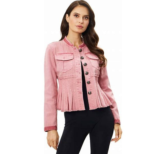 Pink Denim Jacket