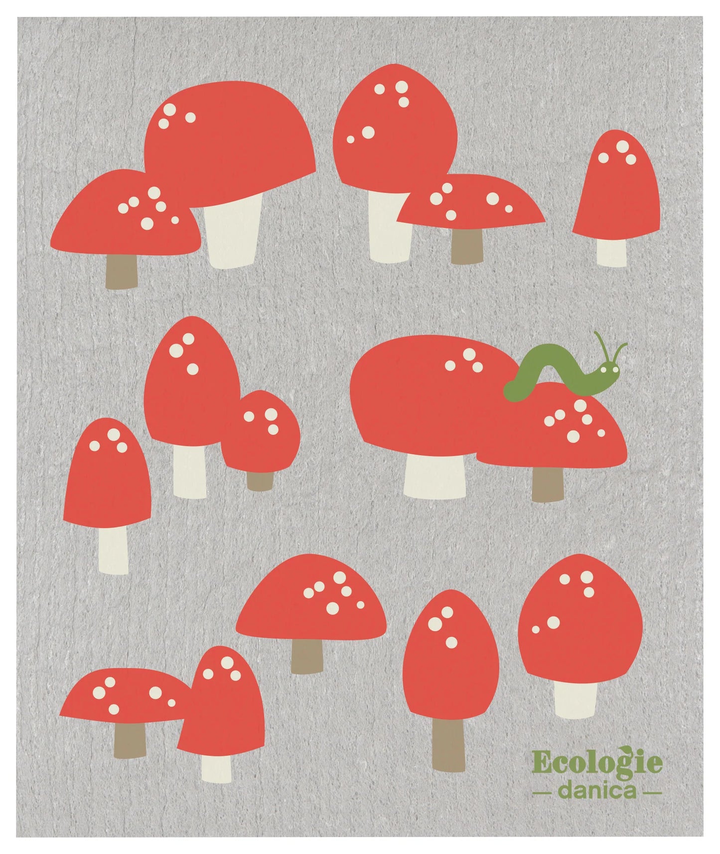 Totally Toadstools Swedish Sponge Cloth