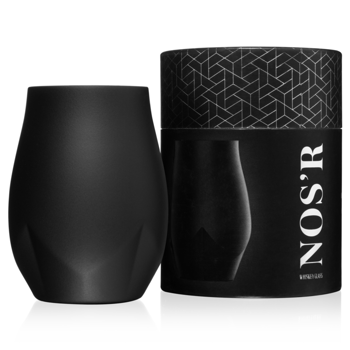 Nos'r Insulated Whiskey Nosing Glass- Matte Black