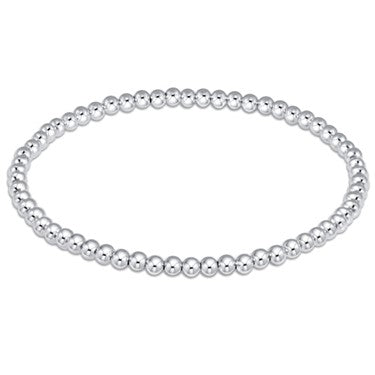 Classic Sterling 3mm Bead Bracelet