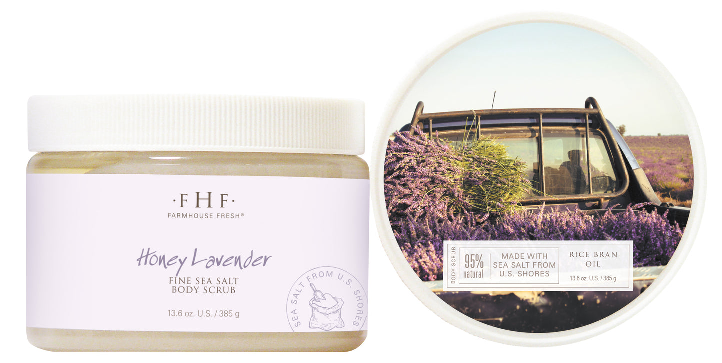 Honey Lavender Fine Sea Salt Body Scrub