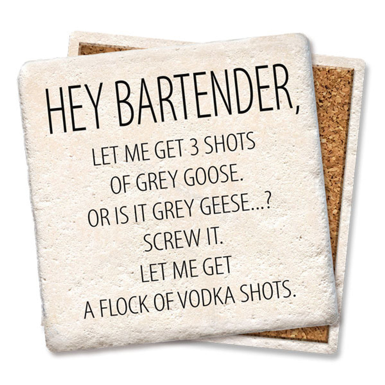 Hey Bartender Coaster