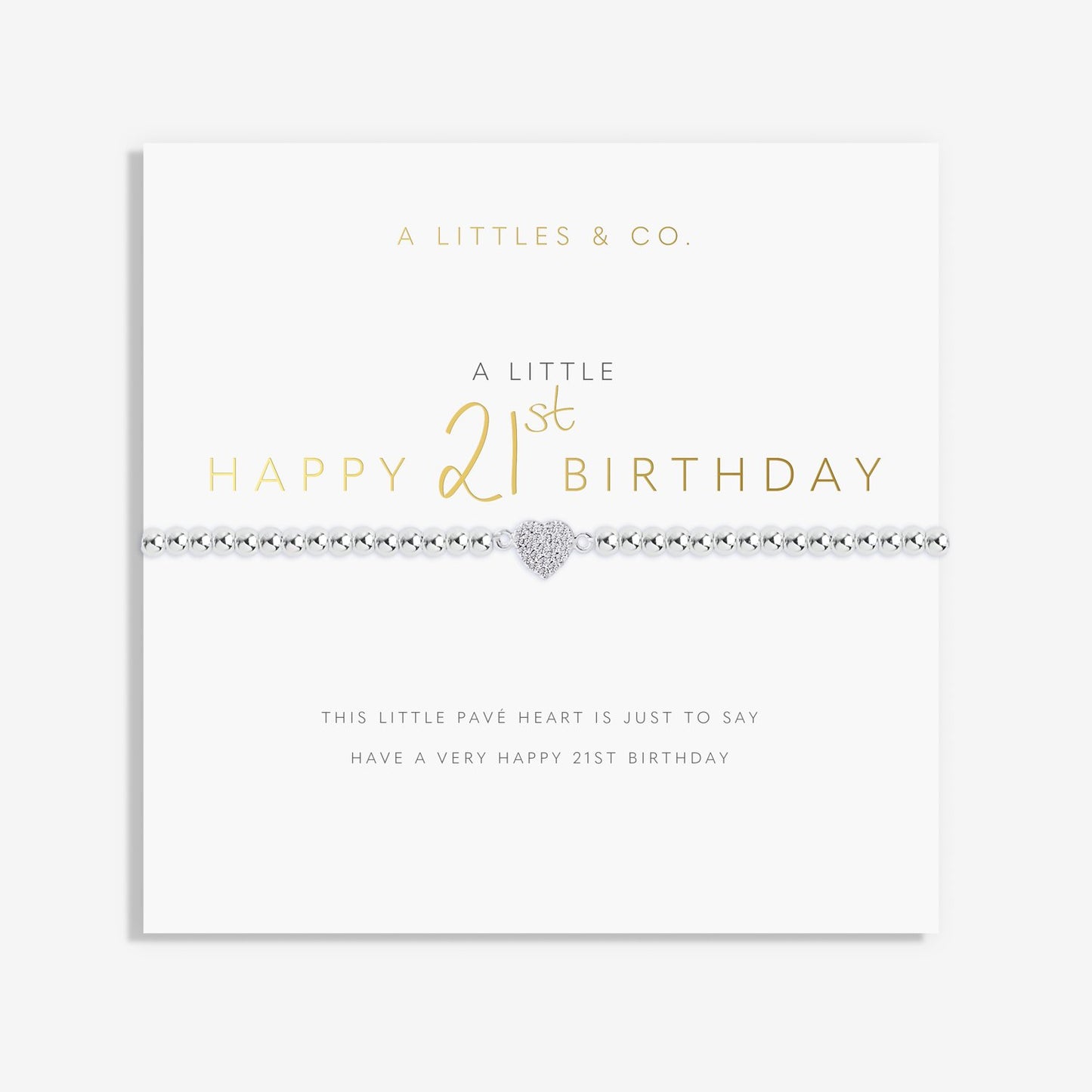 A Little "Happy 21st Birthday" Bracelet