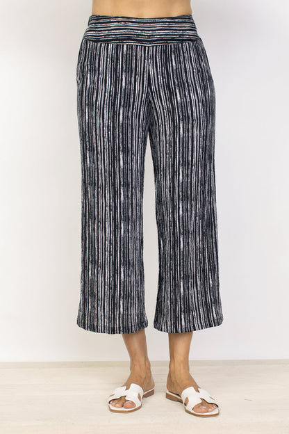 Express Travel Stripe Crop Pant