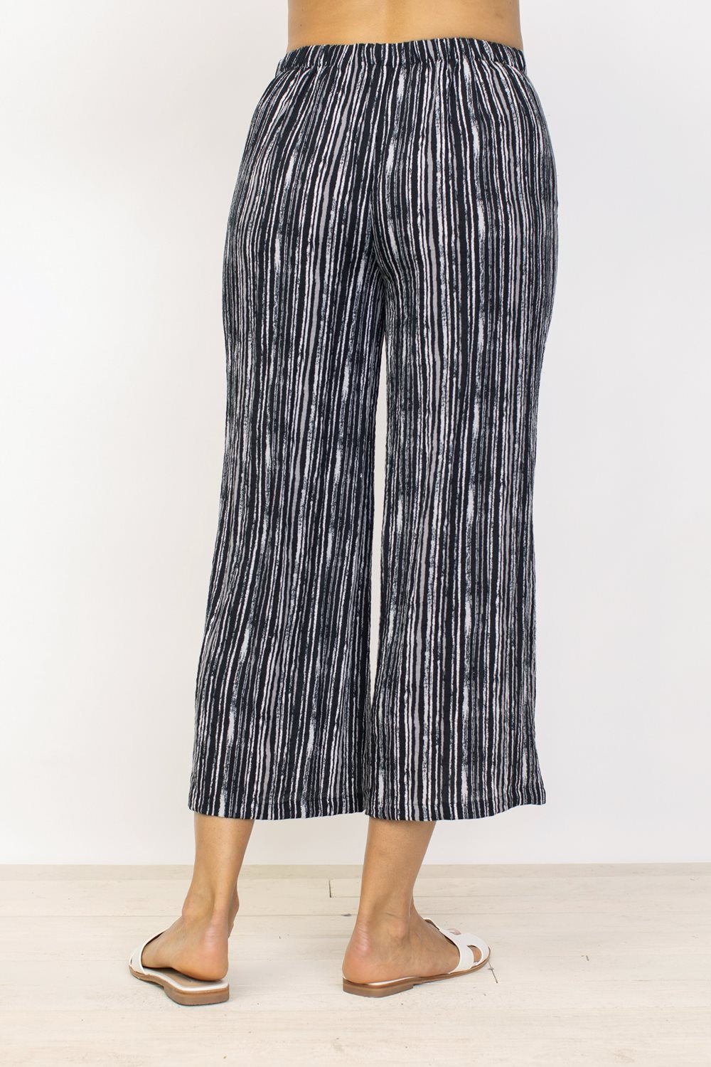 Express Travel Stripe Crop Pant