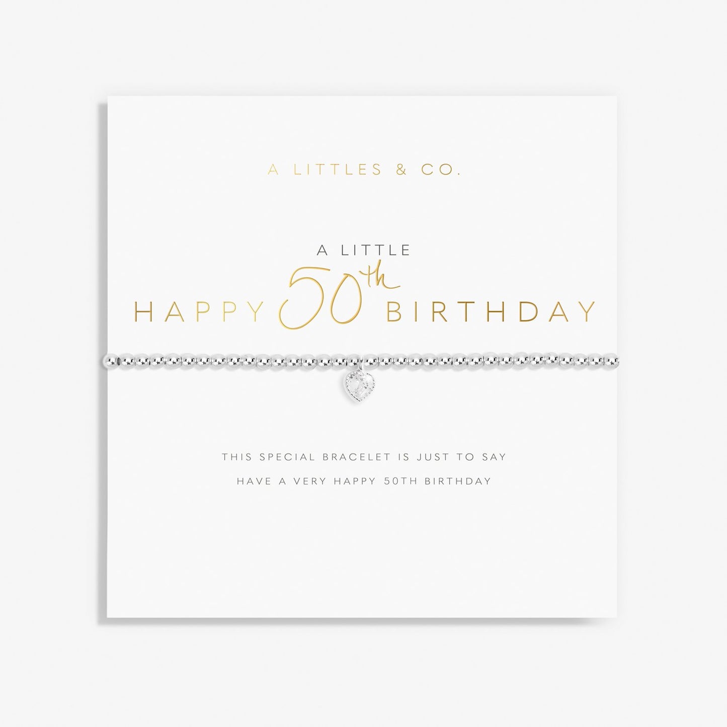 A Little "Happy 50th Birthday" Bracelet