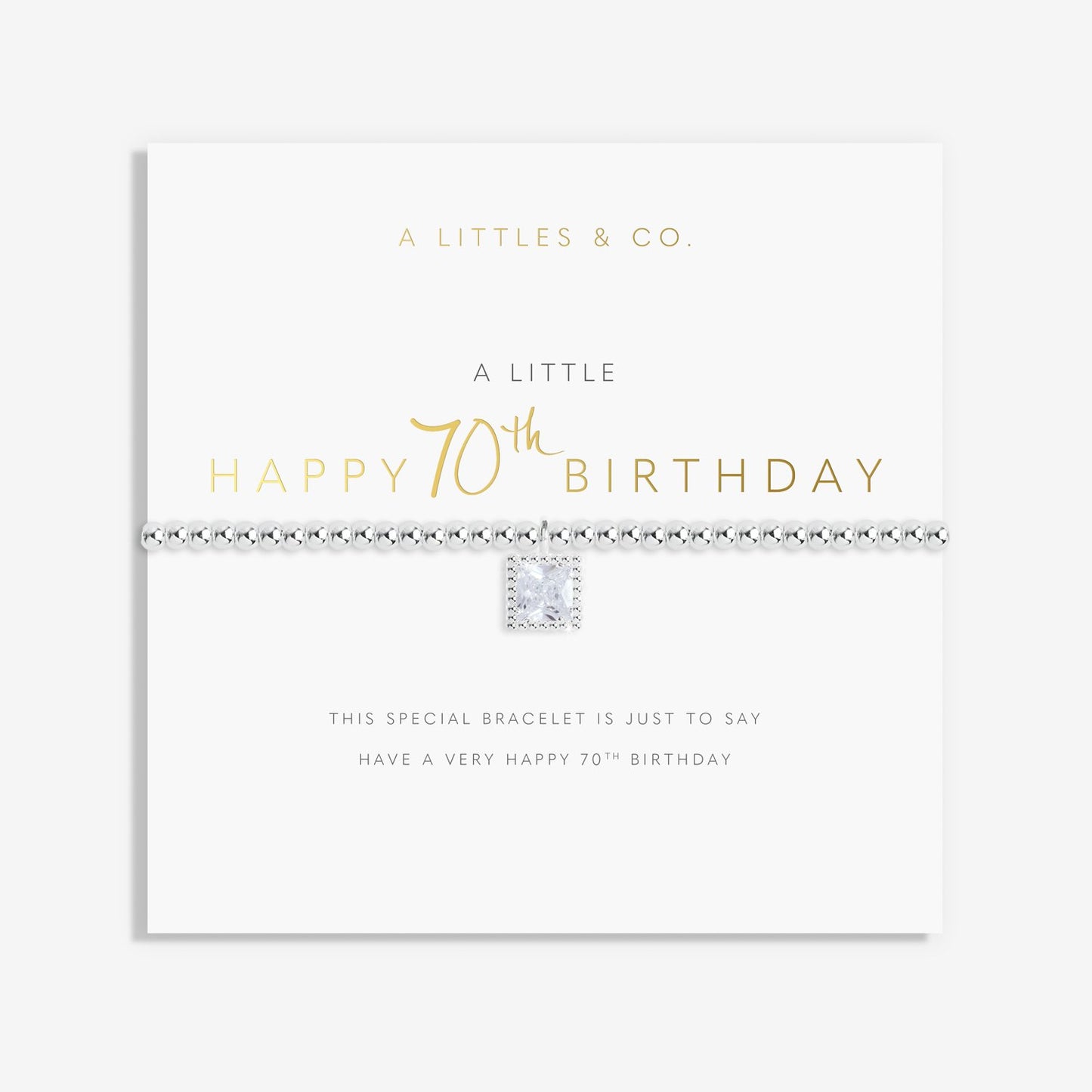 A Little "Happy 70th Birthday" Bracelet