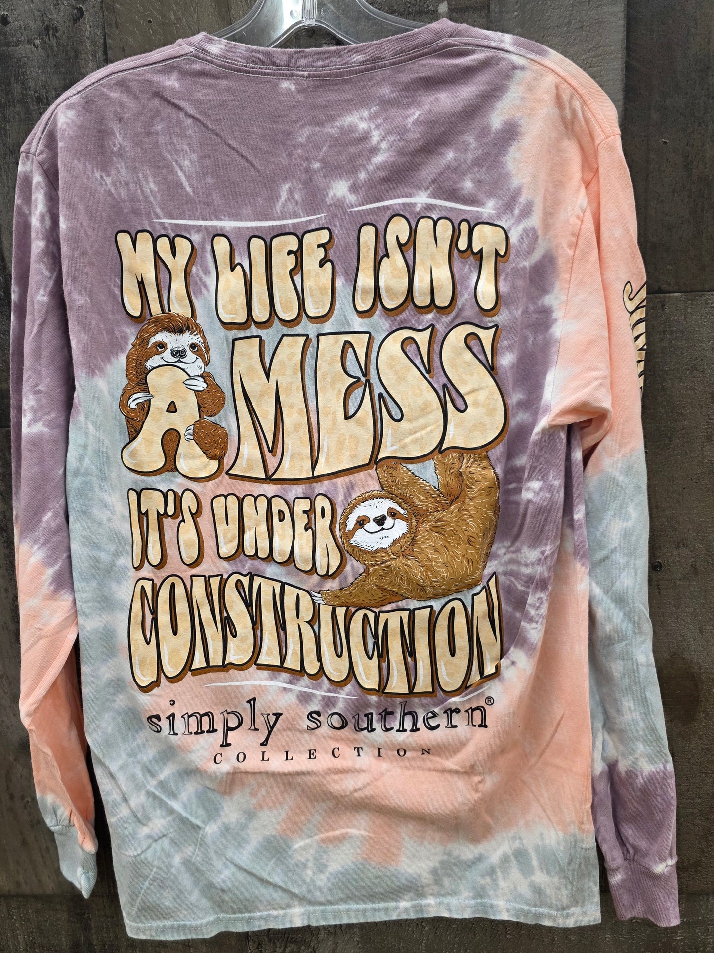 Sloth Tie-Dye Long Sleeve