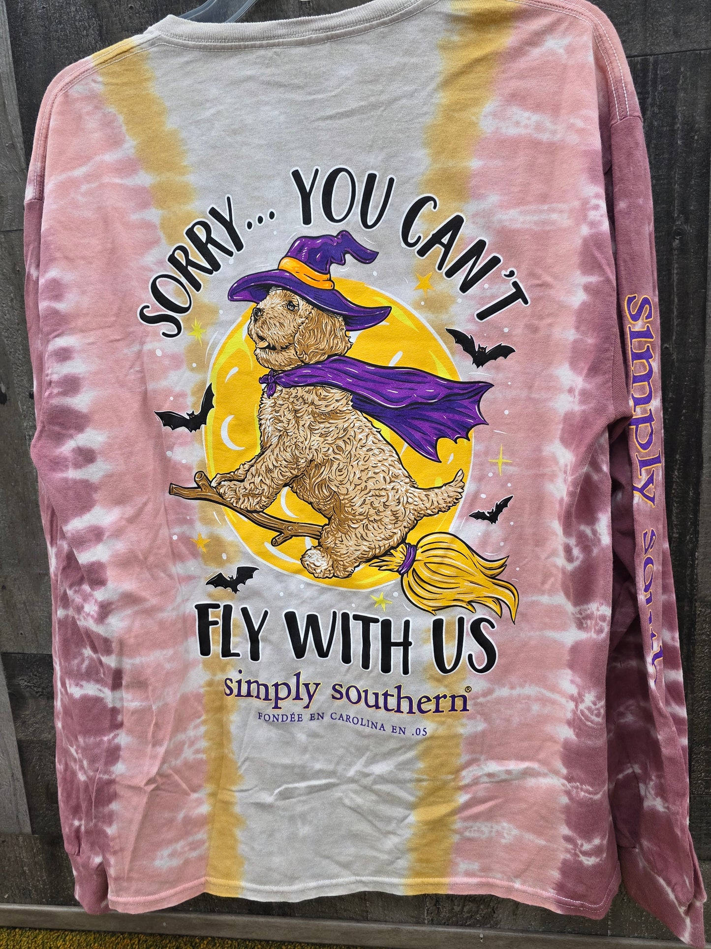 You Can't Fly With Us Tie-Dye Long Sleeve