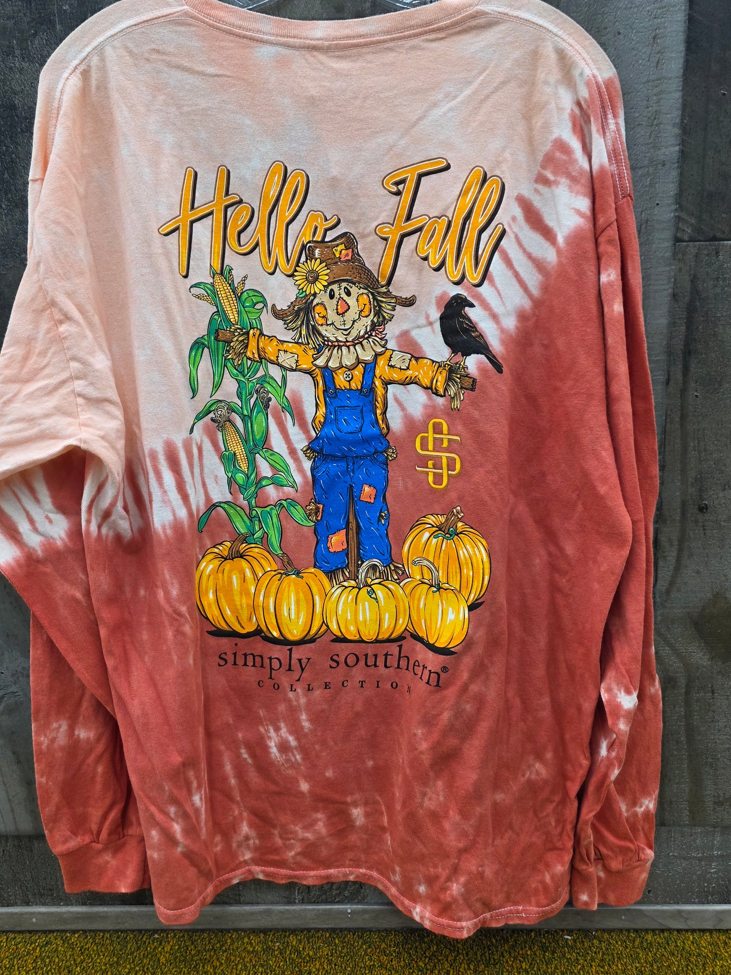 Hello Fall Tie-Dye Long Sleeve