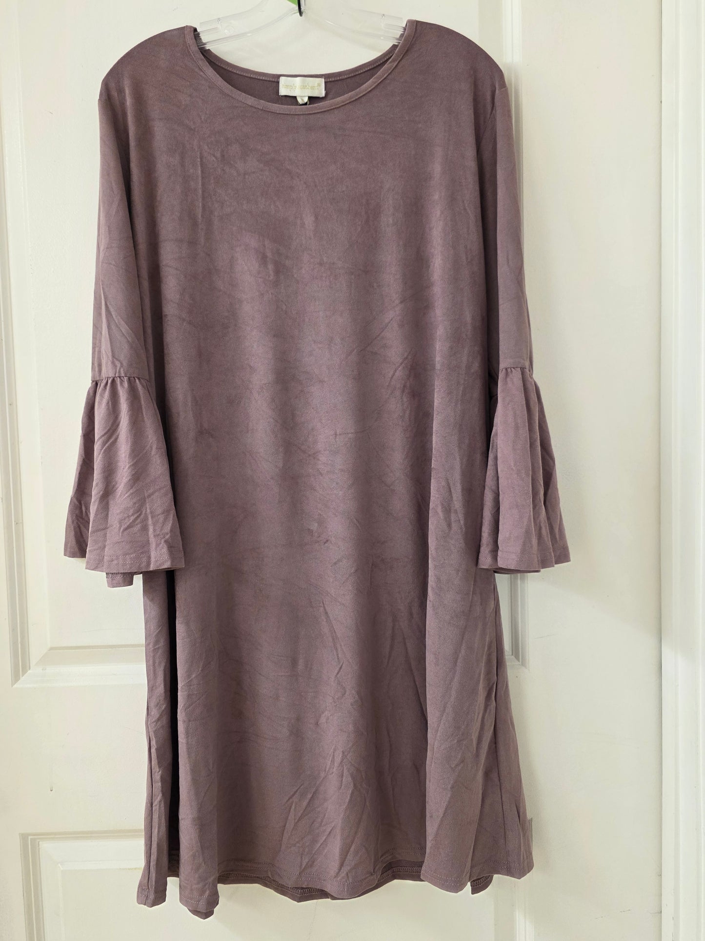 Suede-Feel Dress