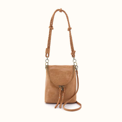 Fern Duo Crossbody in Buffed Leather- Whiskey