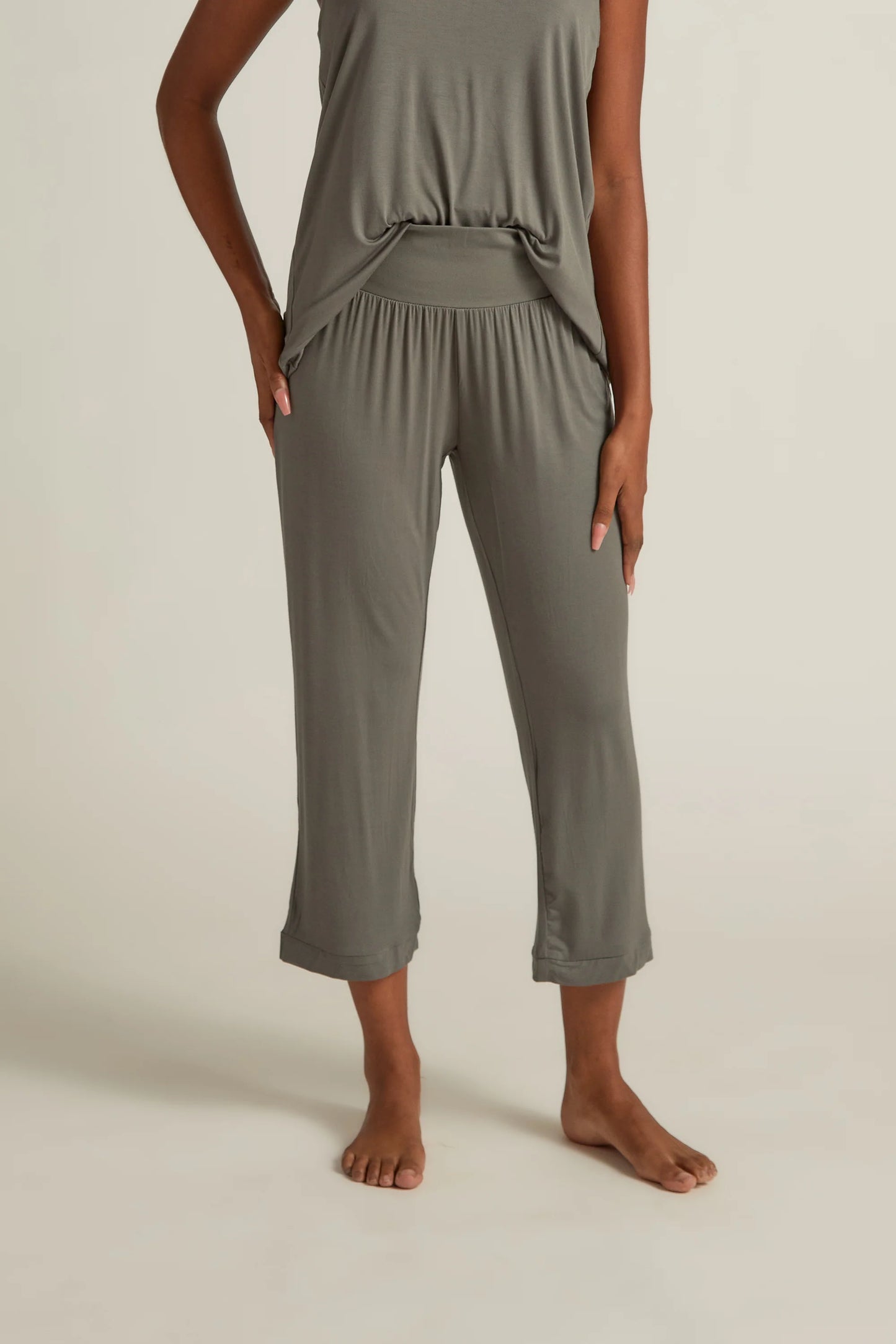 Capri Pajama Pant- Grey