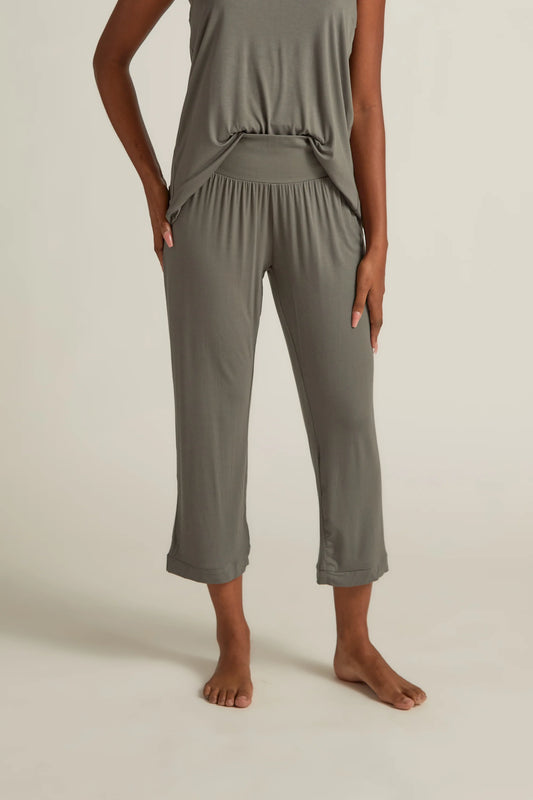 Capri Pajama Pant- Grey