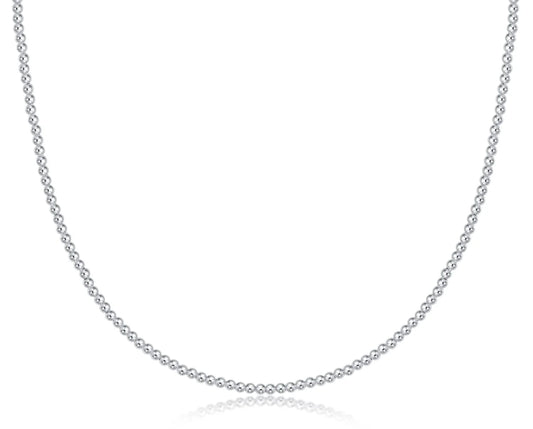 15" Choker Classic Sterling 2mm Bead