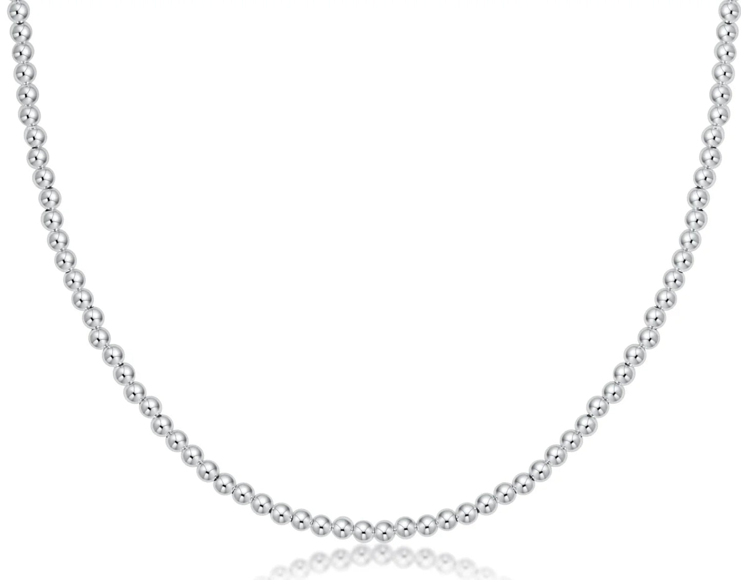 17" Choker Classic Sterling 3mm Bead