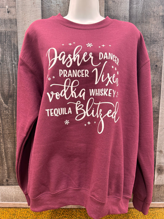 Dasher, Dancer, Prancer Sweatshirt