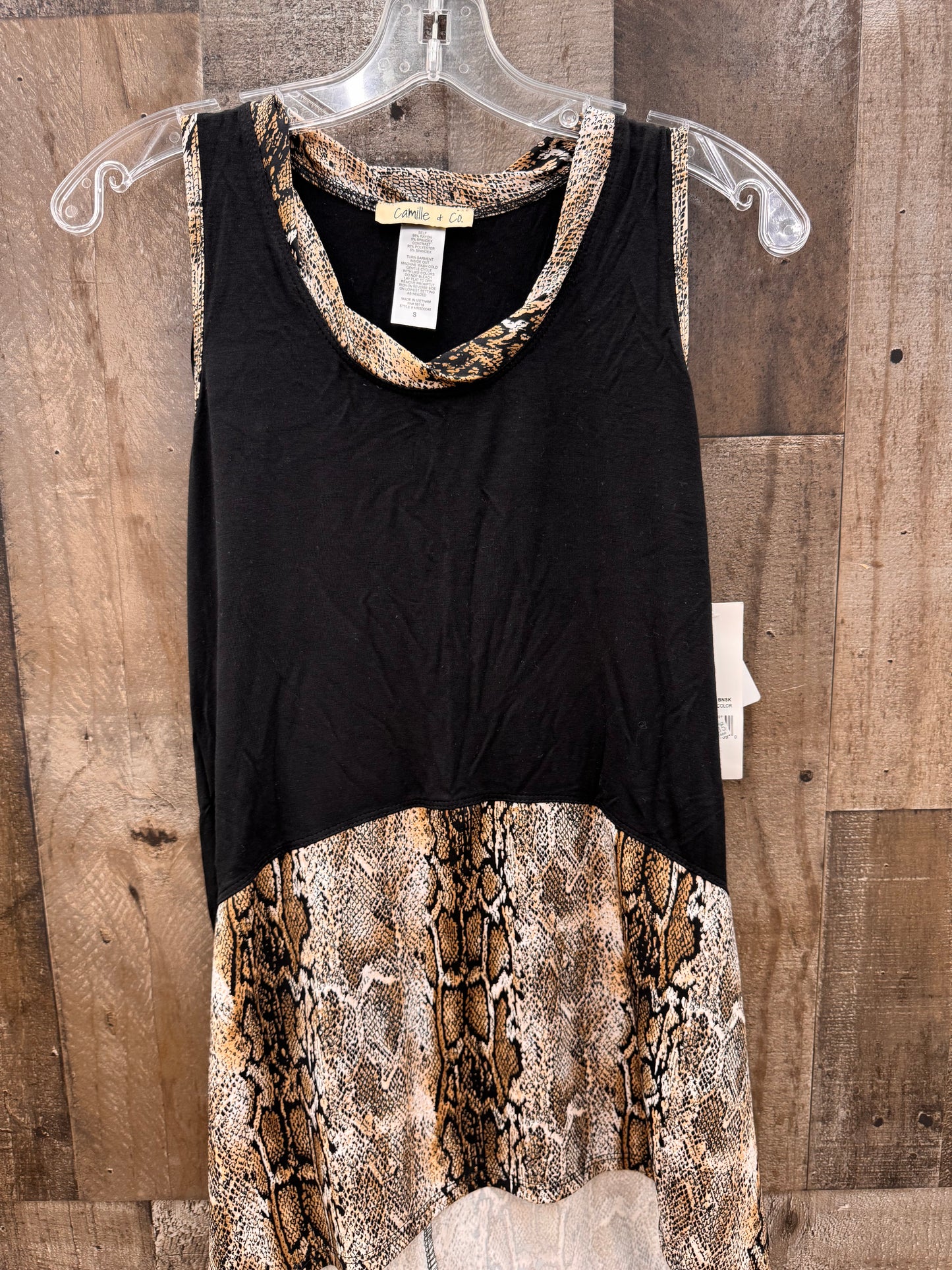 Snake Trim Tunic Top