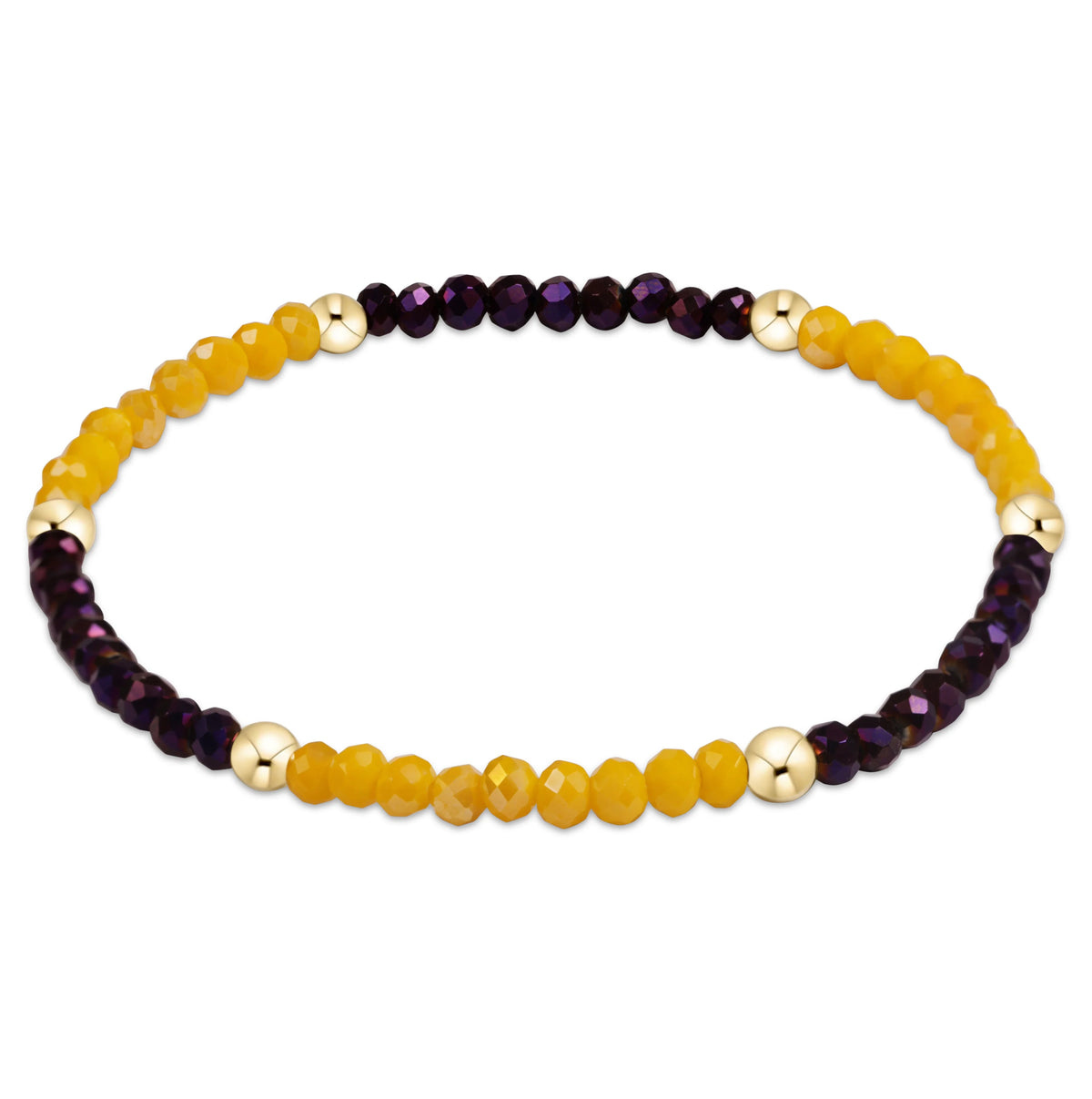 Gameday Flirty Presence Bracelet - Purple - Golden Yellow