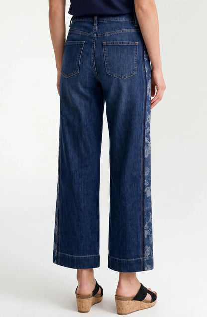Stride Wide Leg W/ Jacquard Blocking