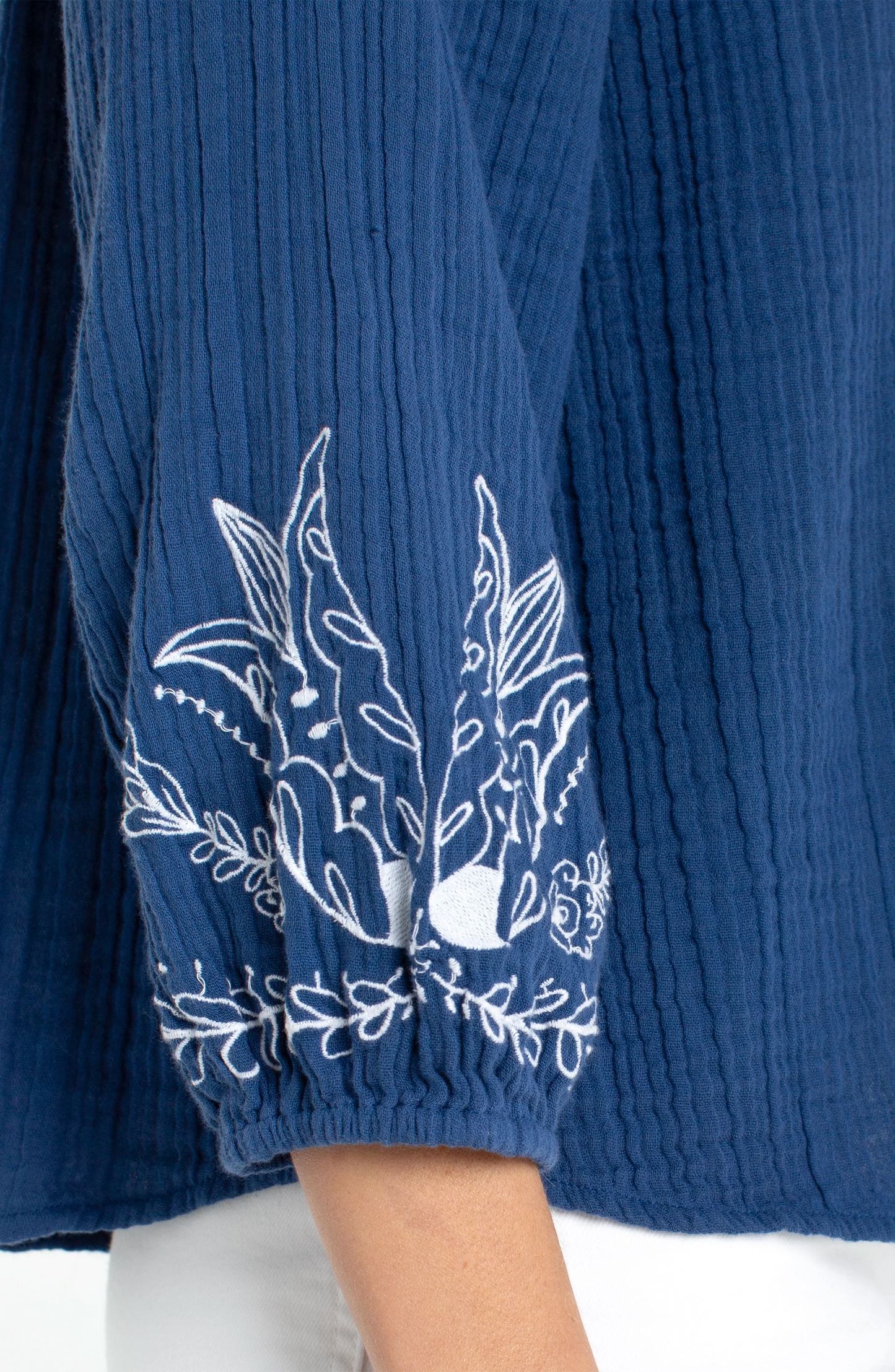 3/4 Sleeve Woven Top