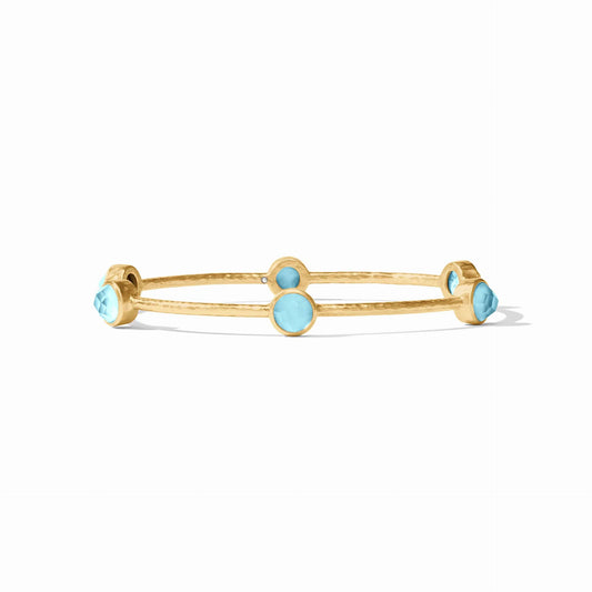 Milano Luxe Bangle- Iridescent Capri Blue