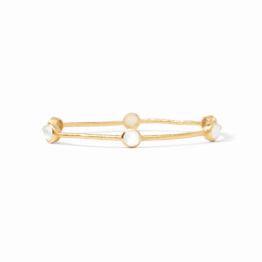 Milano Luxe Bangle- Iridescent Clear Crystal