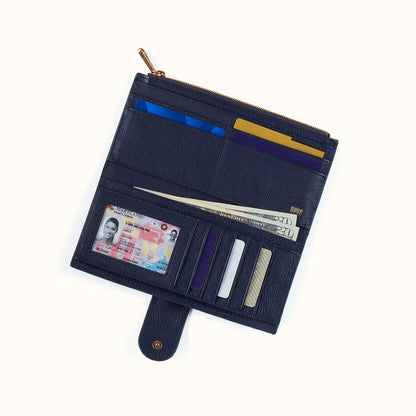 Dunn Continental Wallet- Ink Navy