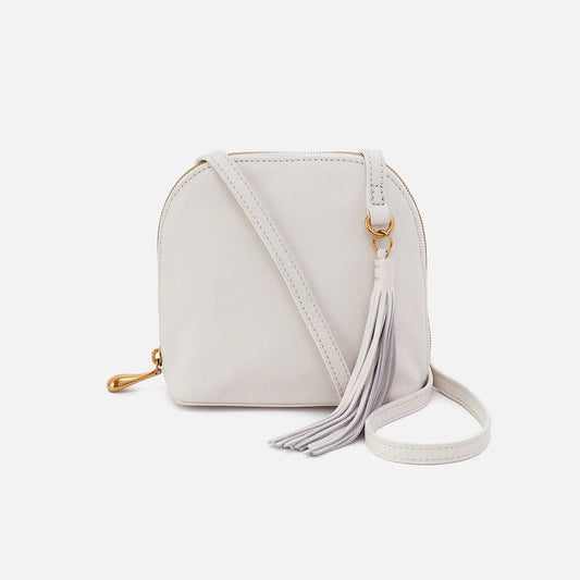 Nash Crossbody In Pebbled Leather- White