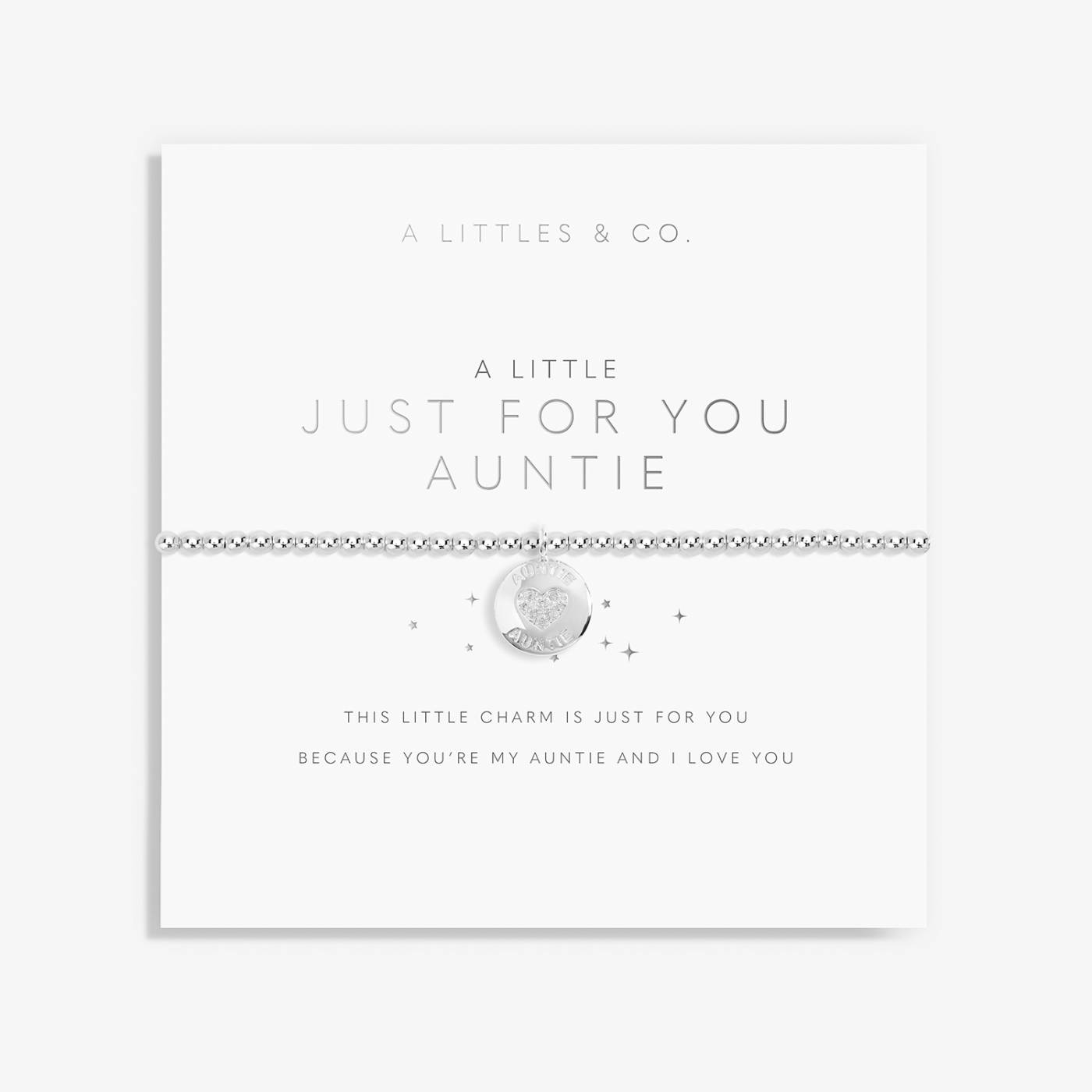 A Little "Just For You Auntie" Bracelet