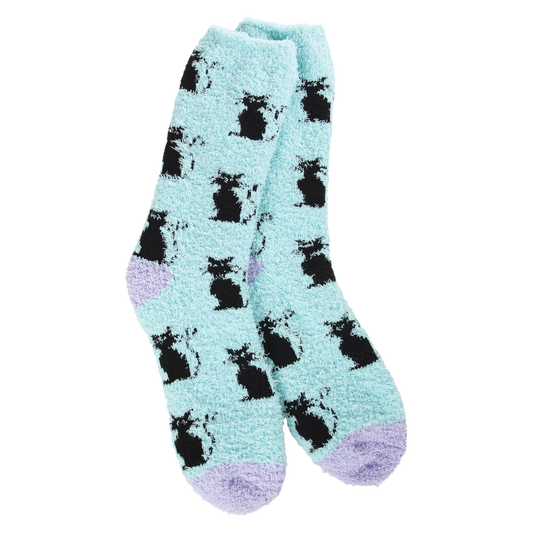 Halloween Cozy Winter Crew Socks- Kitty