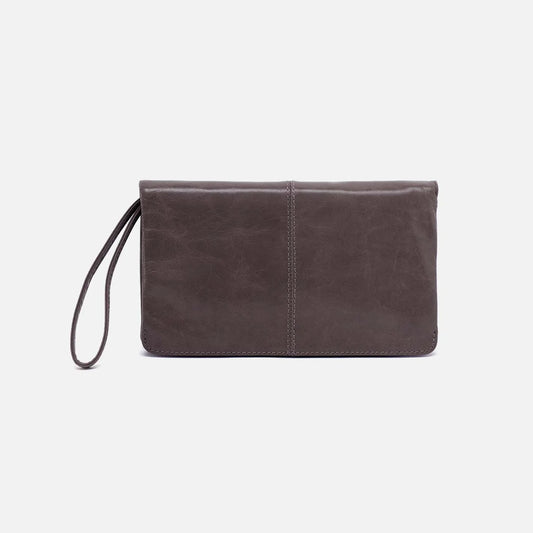 Evolve Wristlet- Polished Leather Heartstone