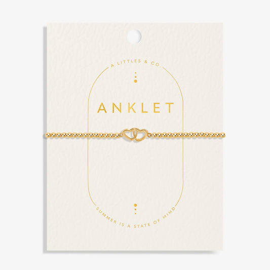 Anklet- Linked Hearts