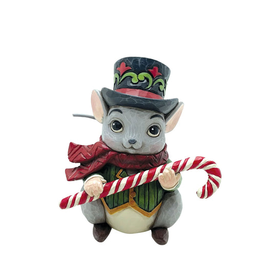 Mini Christmas Mouse Figurine