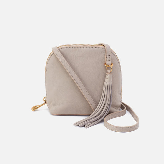 Nash Crossbody In Pebbled Leather- Taupe