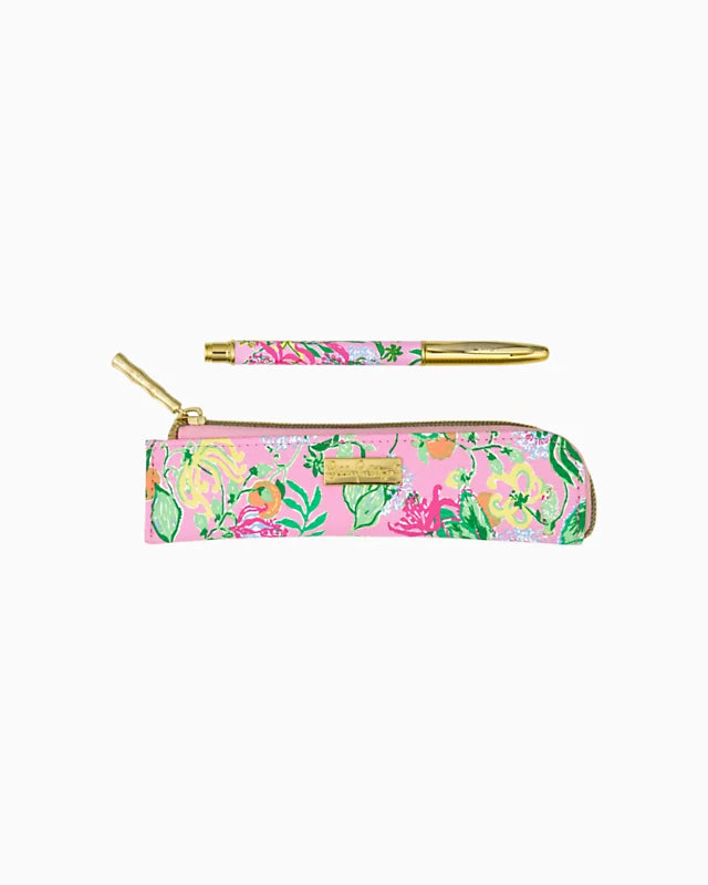 Pen with Pouch- Via Amore Spritzer