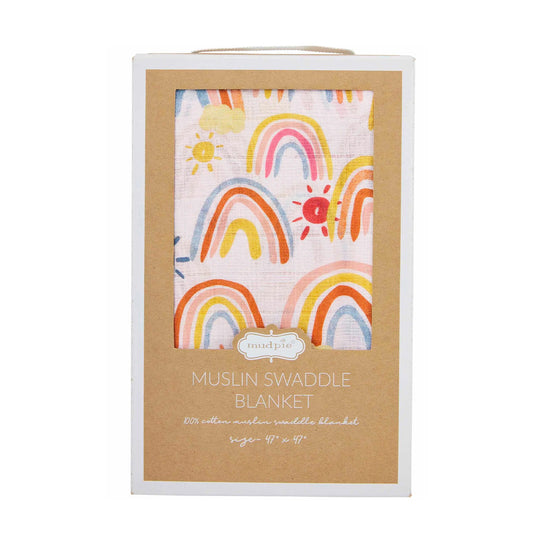 Rainbow Swaddle Blanket