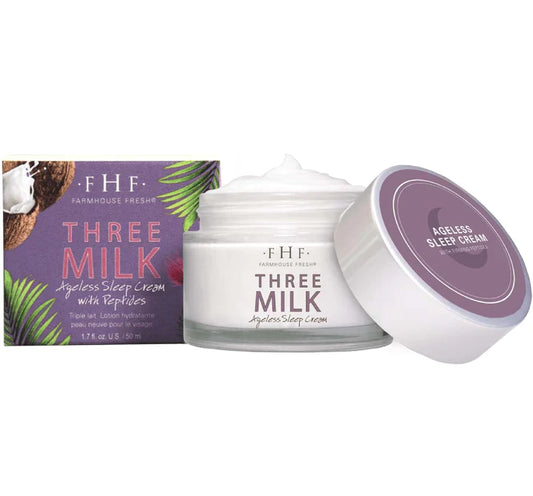 Three Milk Ageless Sleep Cream with Peptides